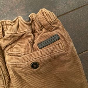 Boys Burberry corduroy pants size 2